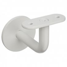 Handrail support - screwed RAL 9016 white smooth