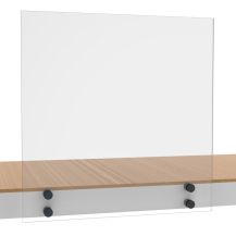 Balustrada szklana na rotulach - antracyt RAL 7016