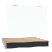 Balustrada szklana na listwie aluminiowej UB - antracyt RAL 7016