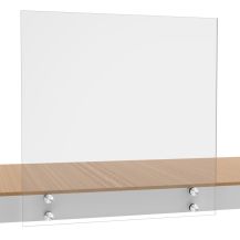 Balustrada szklana na rotulach - szlifowana 