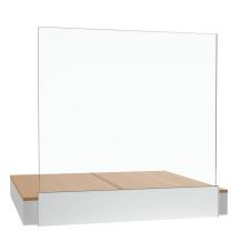 Balustrada szklana na listwie aluminiowej Y - szlifowana