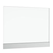 Balustrada szklana na listwie aluminiowej "U" - szlifowana