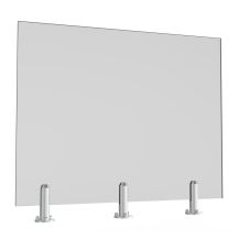 Balustrada szklana na spigotach okrągłych - szlifowana 