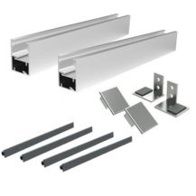 Window glass mounting profiles - Julliet balcony aluminum frame without glass