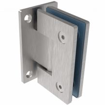 Wall-mounted glass door hinge