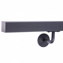 Wall handrail square 40x40 with flat cap anthracite RAL 7016