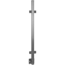 Słupek balustrady szklanej - montaż boczny - 40x40 szlifowany