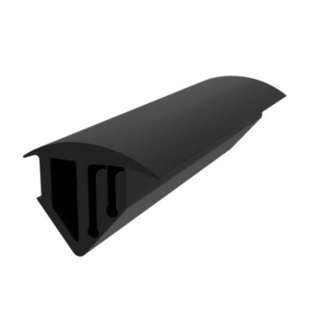 Rubber seal between glass panes