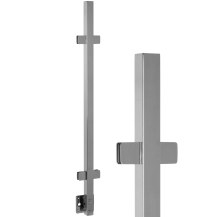 Słupek balustrady szklanej - montaż boczny - 40x40 polerowany