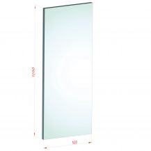 88.2 - 120 x 50 - Bezbarwne szkło bezpieczne laminowane VSG hartowane ESG