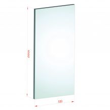 88.2 - 100 x 50 - Bezbarwne szkło bezpieczne laminowane VSG hartowane ESG