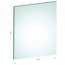 88.2 - 110 x 100 - Bezbarwne szkło bezpieczne laminowane VSG hartowane ESG