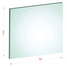 44.2 - 75 x 90- Bezbarwne szkło bezpieczne laminowane VSG hartowane ESG