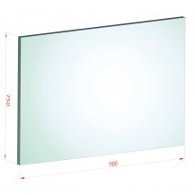 55.2 - 75 x 110 - Bezbarwne szkło bezpieczne laminowane VSG hartowane ESG