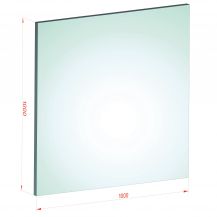 66.2 - 100 x 100 - klares Verbundsicherheitsglas VSG ESG