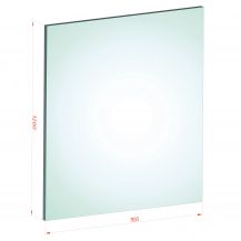 88.2 - 120 x 110 - clear laminated VSG tempered ESG safety glass