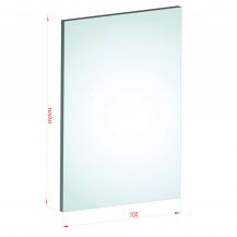 66.2 - 100 x 70 - clear laminated VSG tempered ESG safety glass