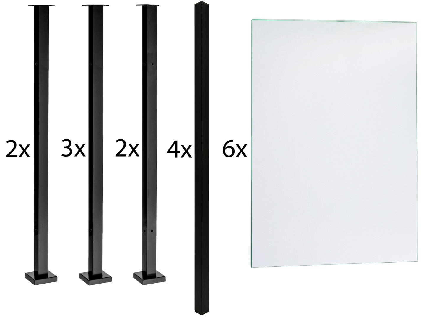Elementy balustrady szklanej słupki szkło Elementy balustrady szklanej słupki szkło