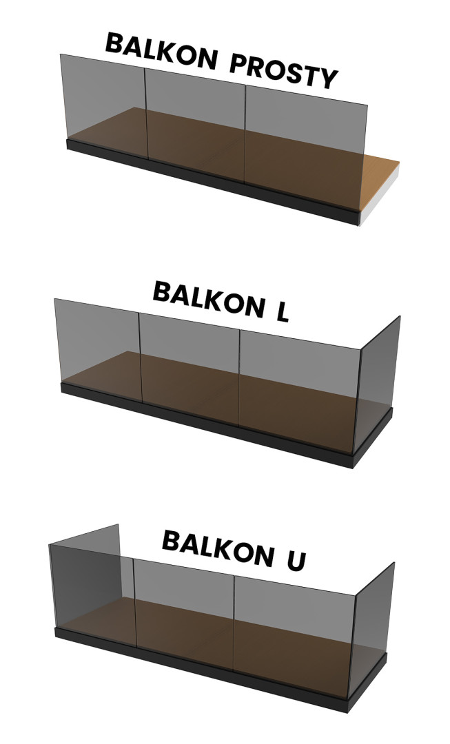 Kształty balkonów mobile
