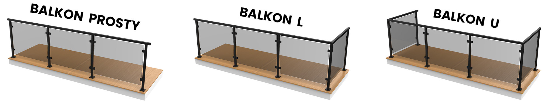 Kształty balkonów - system Samotnik typ 2