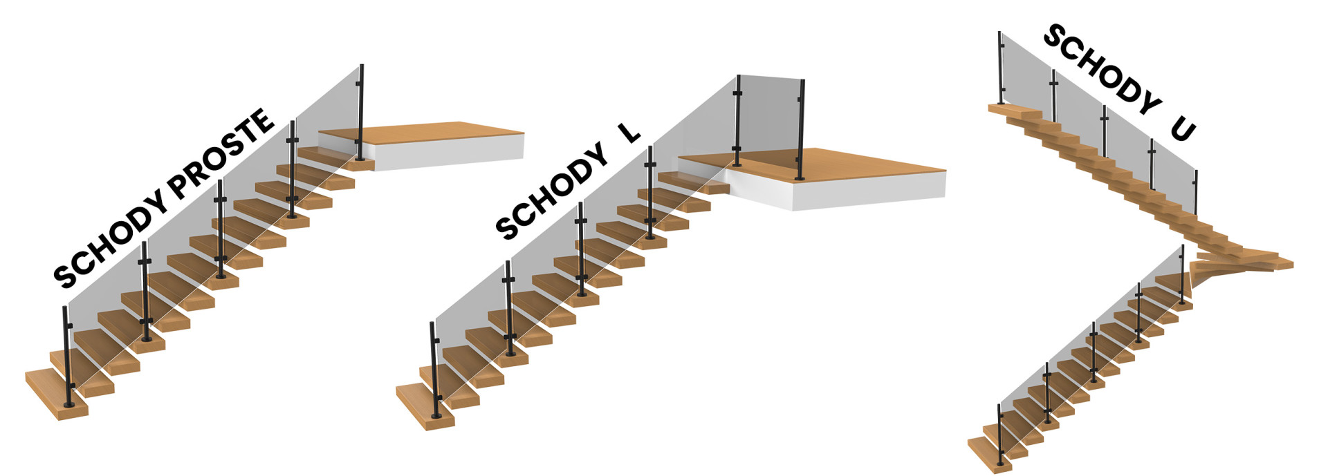 Kształty schodów - system Samotnik