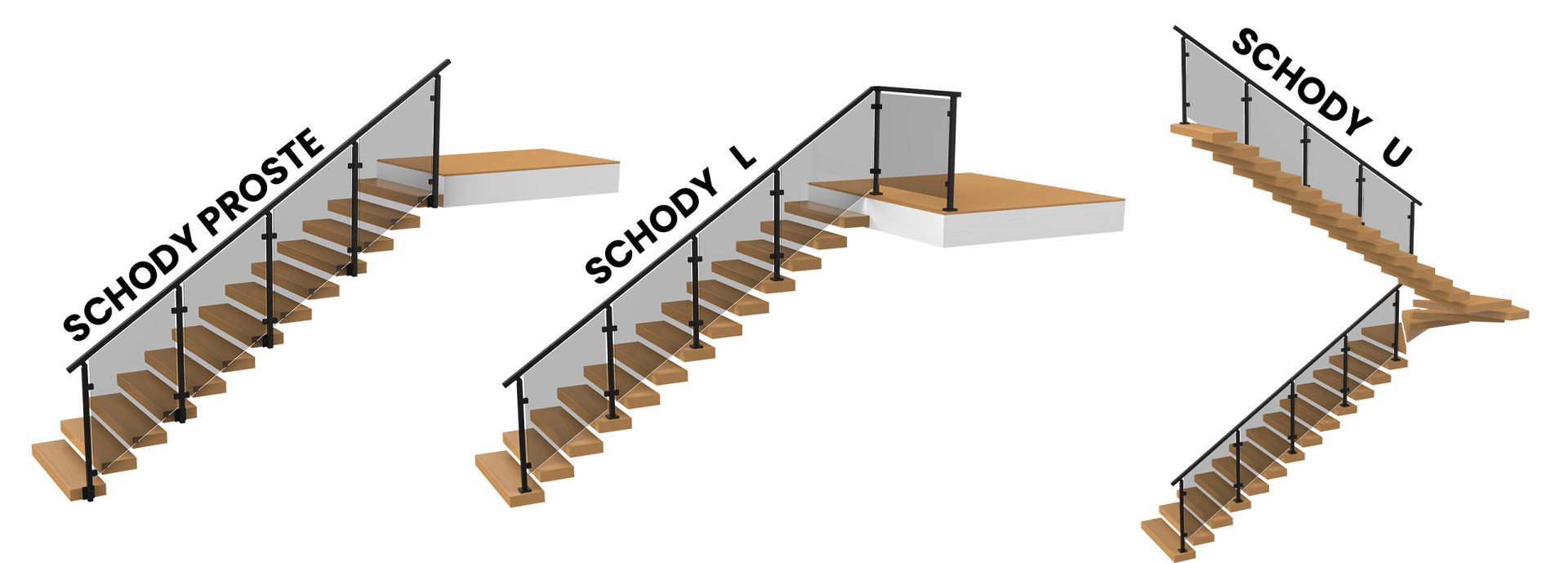 Kształty schodów - system Samotnik typ 2