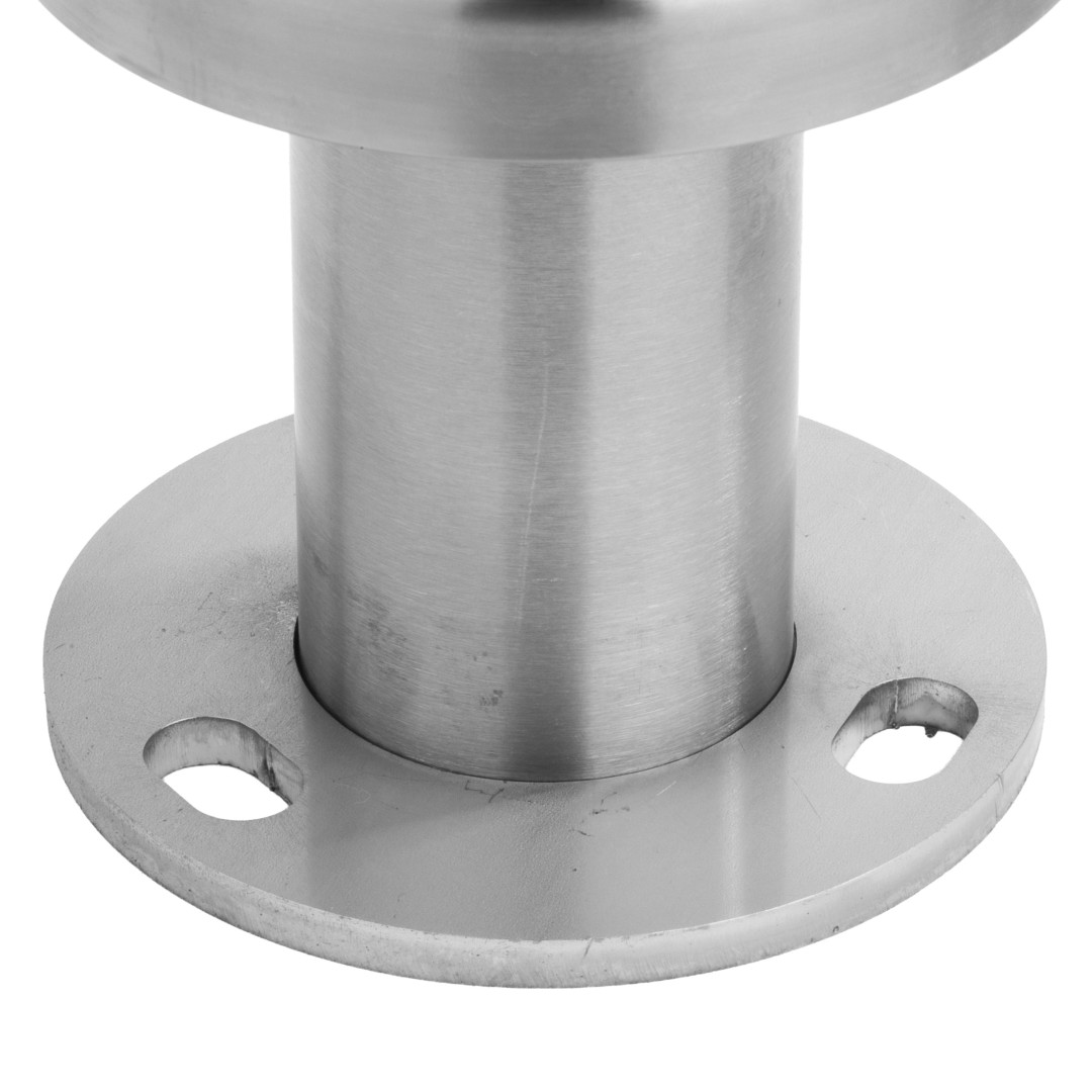 słupek balustrady szklanej okrągły szlifowany - detal