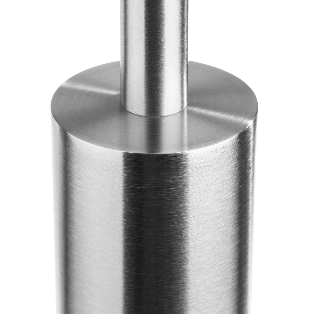 słupek balustrady szklanej okrągły szlifowany - detal