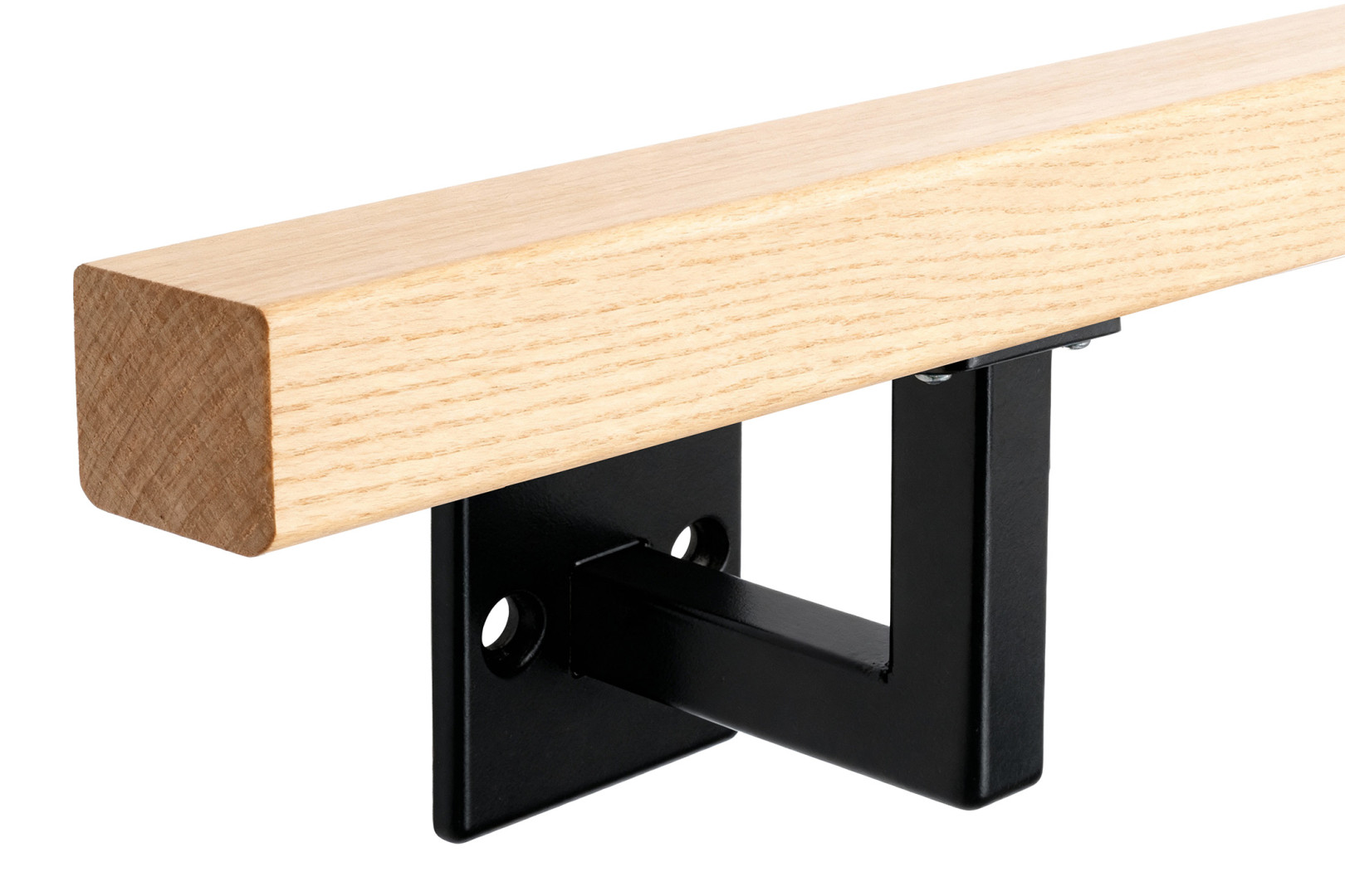 podpora poręczy kwadratowa w stylu loft czarny ral 9005 z poręczą kwadratową drewnianą podpora poręczy kwadratowa w stylu loft czarny ral 9005 z poręczą kwadratową drewnianą